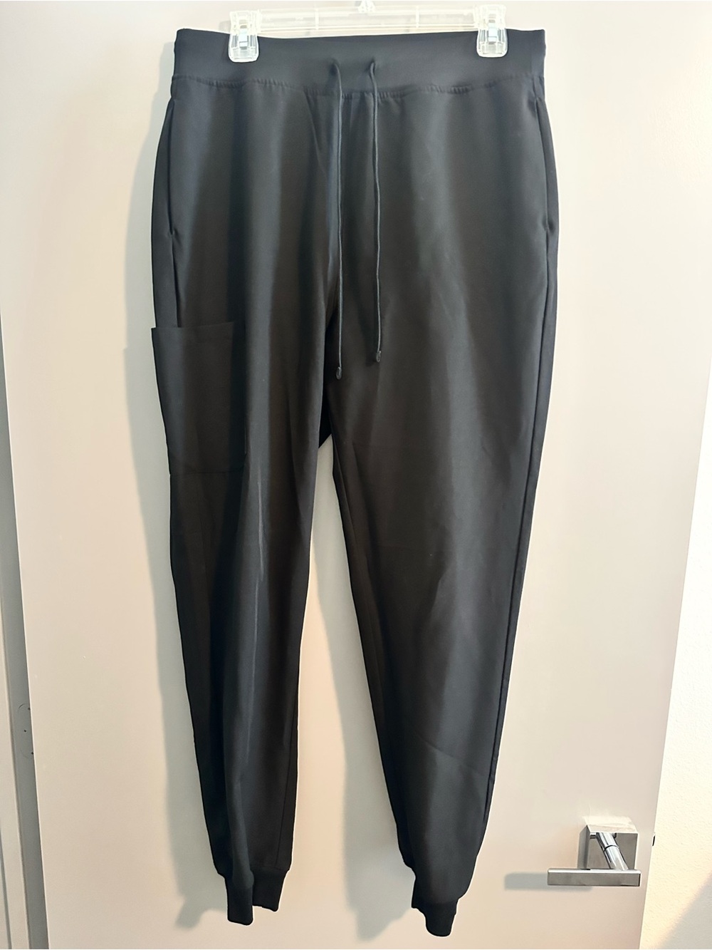 Mandala High Waisted Jogger Scrub Pants Black Size M - Picture 3 of 4